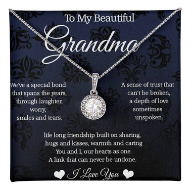 To My Grandma Eternal Hope Necklace, Grandma Nana Birthday Mothers Day Gift Necklace For Grandmother